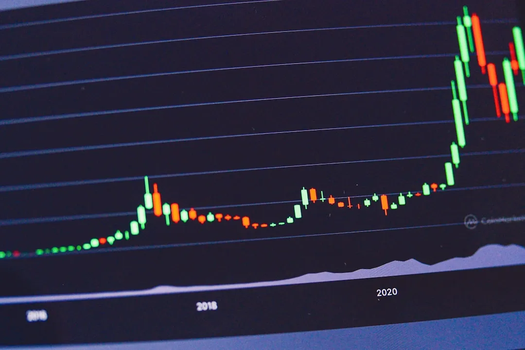 Live price ticker on cryptocurrency exchange homepage